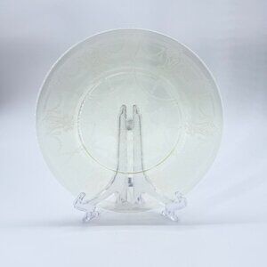 Vintage Anchor Hocking Cameo Ballerina Yellow Depression Glass Dinner Plate 9.5"